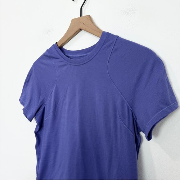 Lululemon Lightweight Cinched Hem Hiking T-Shirt Charged Indigo size 6 - Picture 4 of 6